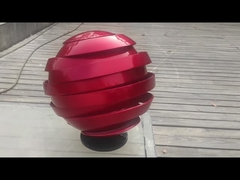 مجسمه مدرن فولاد ضد زنگ، مجسمه انتزاعی رنگ شده از فولاد ضد زنگ