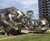 فلزی باغ بزرگ فلزی در فضای باز چکیده مجسمه های تزئینی پلاستیک از جنس استنلس استیل