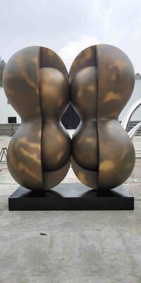 Custom Large Abstract Antique Bronze Sculpture Garden Ornament for Outdoor Art Display